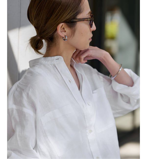 FRAMeWORK「≪追加≫フレンチリネンドロストシャツ 2」|シャツ・ブラウス|