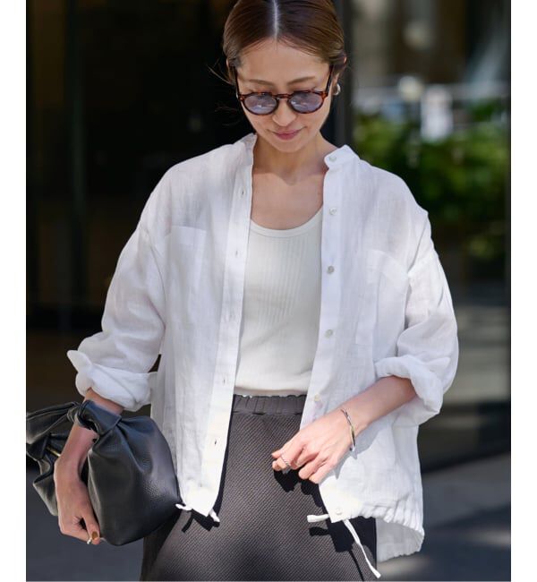 FRAMeWORK「≪追加≫フレンチリネンドロストシャツ 2」|シャツ・ブラウス|