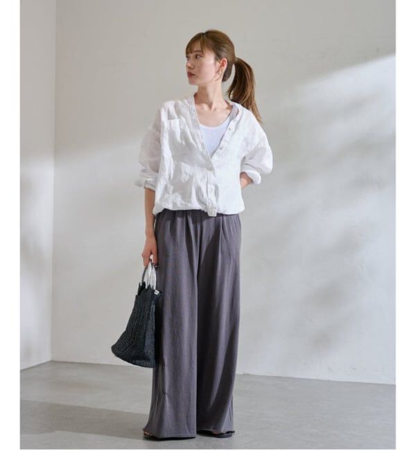 FRAMeWORK「≪追加≫フレンチリネンドロストシャツ 2」|シャツ・ブラウス|