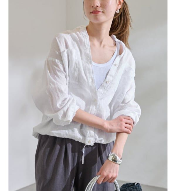 FRAMeWORK「≪追加≫フレンチリネンドロストシャツ 2」|シャツ・ブラウス|