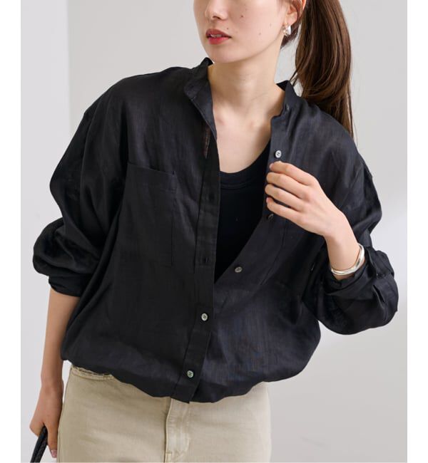 FRAMeWORK「≪追加≫フレンチリネンドロストシャツ 2」|シャツ・ブラウス|