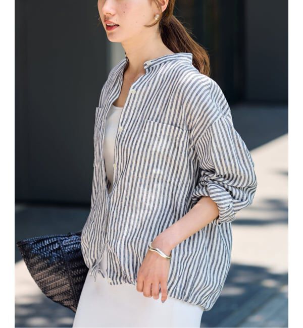 FRAMeWORK「≪追加≫フレンチリネンドロストシャツ 2」|シャツ・ブラウス|