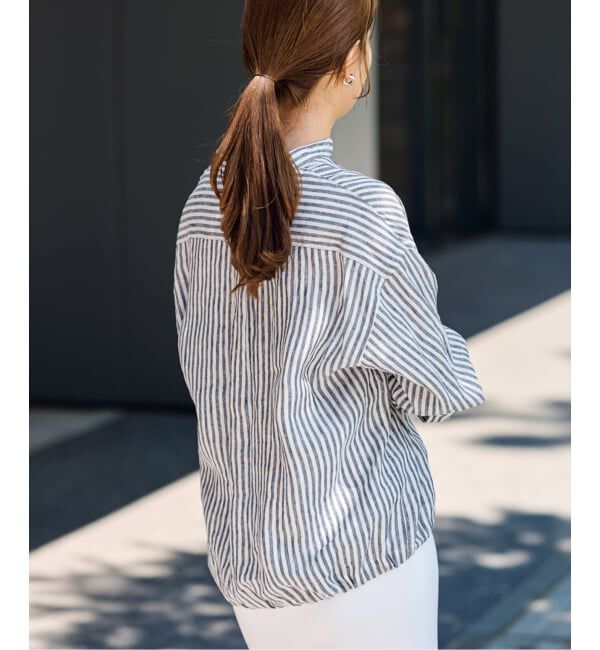 FRAMeWORK「≪追加≫フレンチリネンドロストシャツ 2」|シャツ・ブラウス|