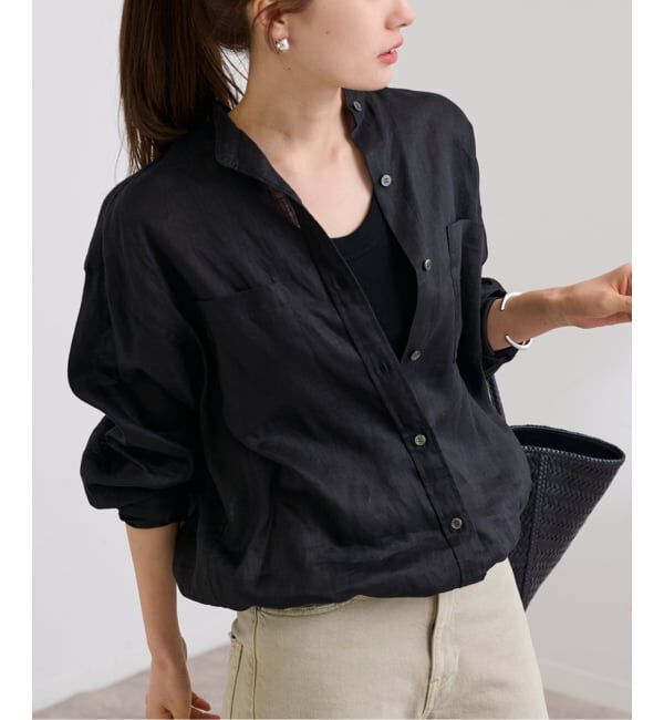 FRAMeWORK「≪追加≫フレンチリネンドロストシャツ 2」|シャツ・ブラウス|