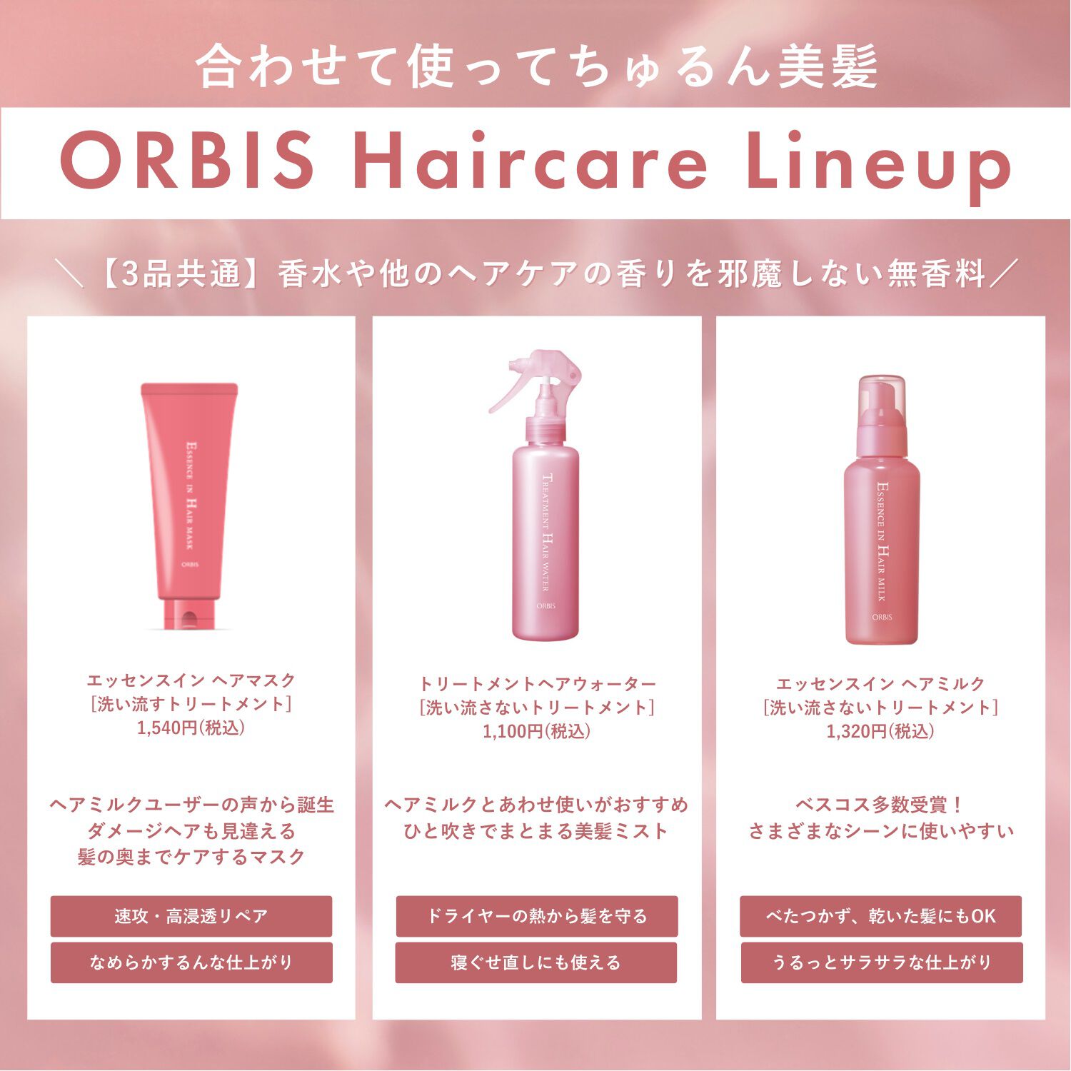 ORBIS「エッセンスインヘアマスク　サンリオキャラクターズ 限定コラボデザイン　　200g」|コンディショナー・トリートメント|