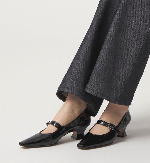 ODETTE E ODILE「スクエアソフトワンベルト パンプス45&darr;&uarr;」|パンプス|