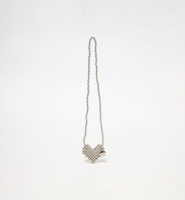 SY UNITED ARROWS「＜SY＞ ハートビーズネックチャーム」|ネックレス|SILVER