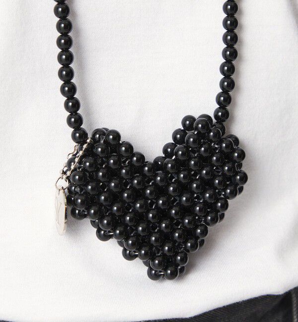 SY UNITED ARROWS「＜SY＞ ハートビーズネックチャーム」|ネックレス|