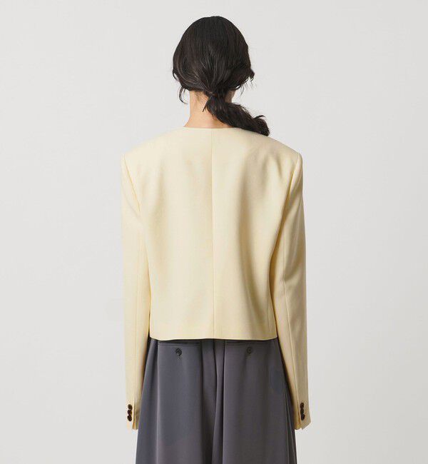 AEWEN MATOPH「＜AEWEN MATOPH＞Uネックショートジャケット」|ノーカラージャケット|