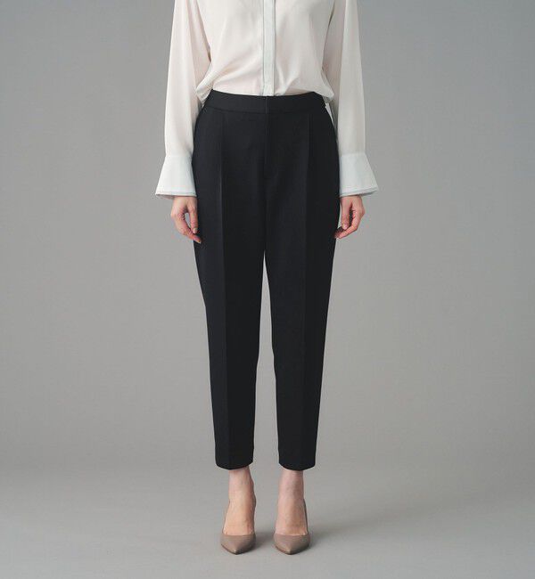 UNITED ARROWS「SPONGY タック テーパードパンツ」|スラックス|