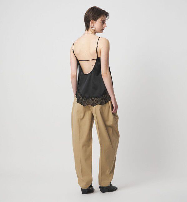 ASTRAET「＜ASTRAET＞サテン レース コンビ キャミソール」|シャツ・ブラウス|