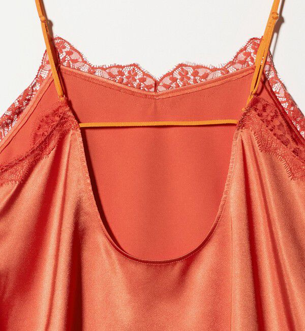 ASTRAET「＜ASTRAET＞サテン レース コンビ キャミソール」|シャツ・ブラウス|