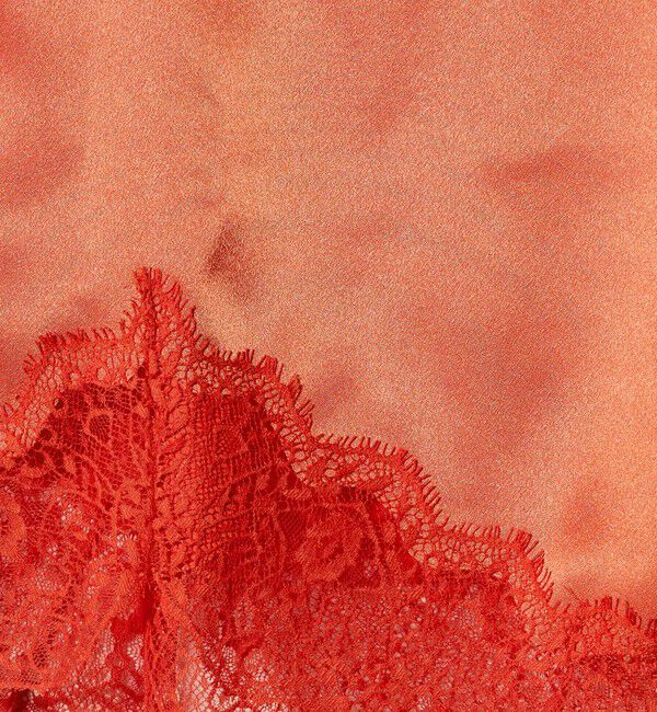 ASTRAET「＜ASTRAET＞サテン レース コンビ キャミソール」|シャツ・ブラウス|