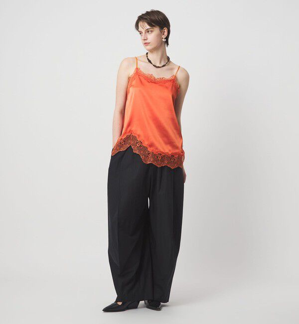 ASTRAET「＜ASTRAET＞サテン レース コンビ キャミソール」|シャツ・ブラウス|