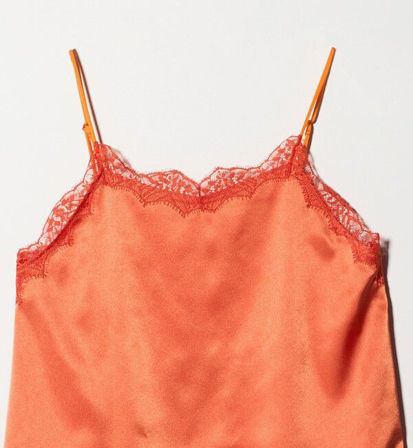 ASTRAET「＜ASTRAET＞サテン レース コンビ キャミソール」|シャツ・ブラウス|