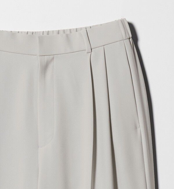 UNITED ARROWS「P 2タック ワイドパンツ ‐吸水速乾 帯電防止 接触冷感 ウォッシャブル‐」|スラックス|