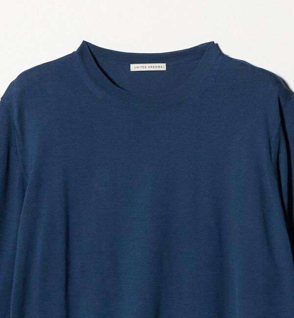 UNITED ARROWS「コットン ハイゲージ クルーネック ニット」|ニット・セーター|