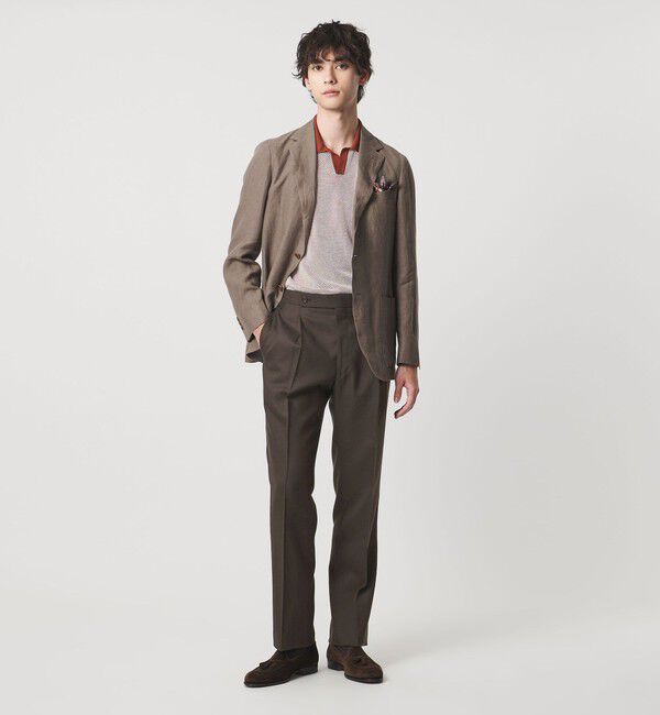 UNITED ARROWS「サイドアジャスター 1プリーツ スラックス」|スラックス|