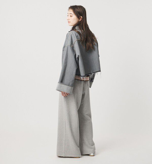 UNITED ARROWS「＜SACRA＞ボリュームスリーブ デニムジャケット GRAY」|デニムジャケット|