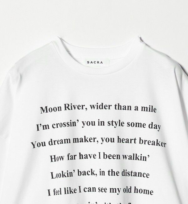 UNITED ARROWS「＜SACRA＞メッセージ Tシャツ」|Tシャツ・カットソー|