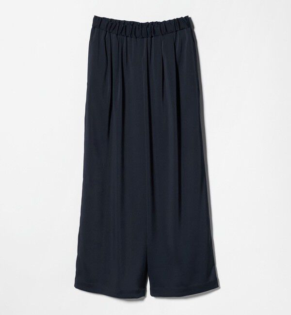 UNITED ARROWS「クリーン サテン ワイドパンツ ‐ウォッシャブル‐」|チノ|