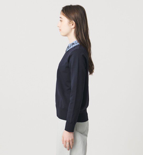 UNITED ARROWS「レディー フラワービジュー ニット‐ ウォッシャブル‐」|ニット・セーター|