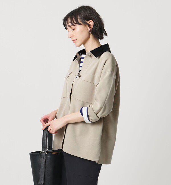 UNITED ARROWS「2WAY ミラノリブ ニット ジャケット ‐ウォッシャブル‐」|カーディガン|