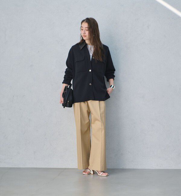 UNITED ARROWS「2WAY ミラノリブ ニット ジャケット ‐ウォッシャブル‐」|カーディガン|