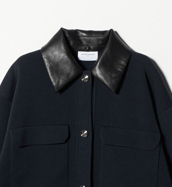 UNITED ARROWS「2WAY ミラノリブ ニット ジャケット ‐ウォッシャブル‐」|カーディガン|