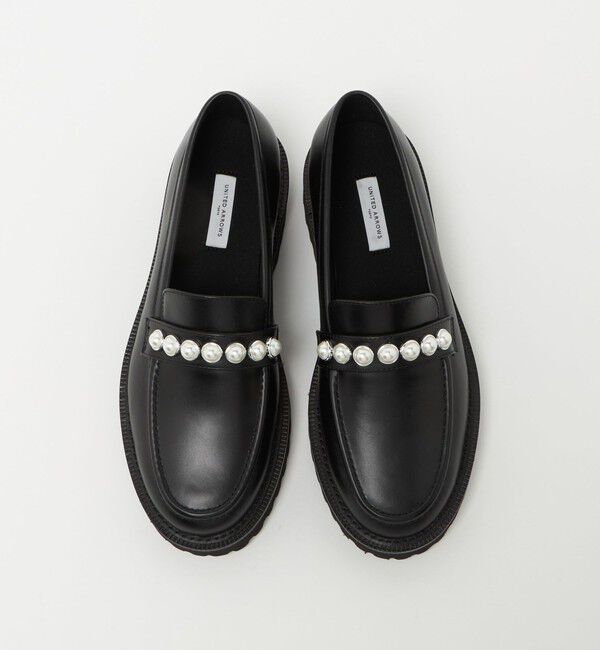 UNITED ARROWS「イミテーションパール スタッズ ローファー」|ローファー|