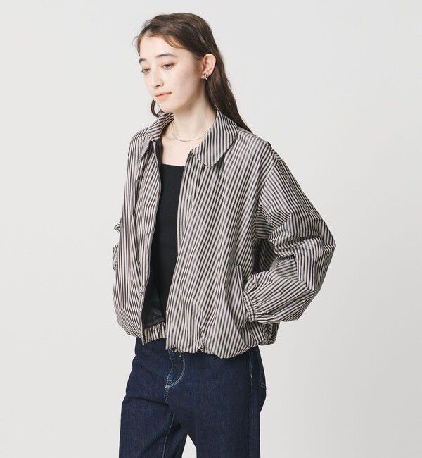 UNITED ARROWS「タフタ ボリュームギャザー ブルゾン ‐ウォッシャブル‐」|ブルゾン・スタジャン|