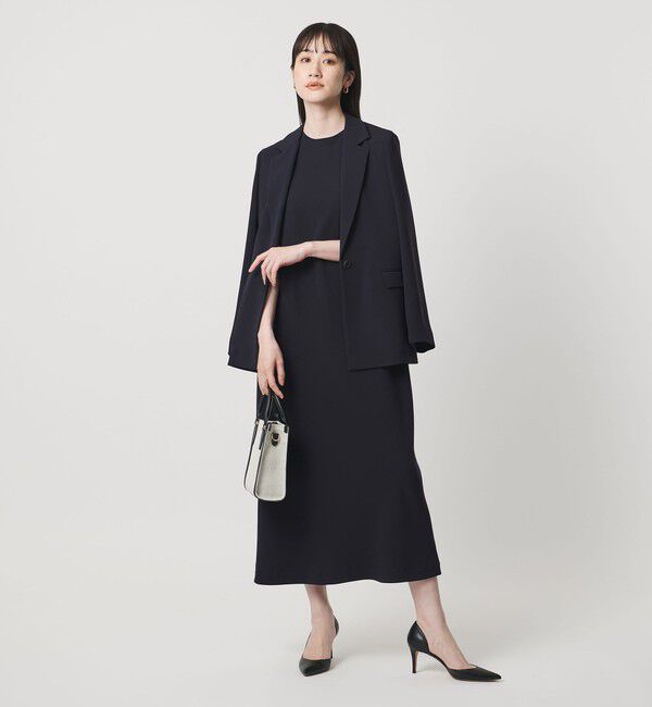 UNITED ARROWS「Drapy タック ノースリーブワンピース ‐ウォッシャブル‐」|ワンピース|