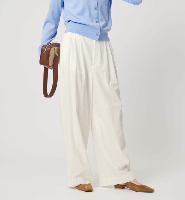 UNITED ARROWS「ツイル ダブルタック イージーパンツ OFF WHITE」|チノ|