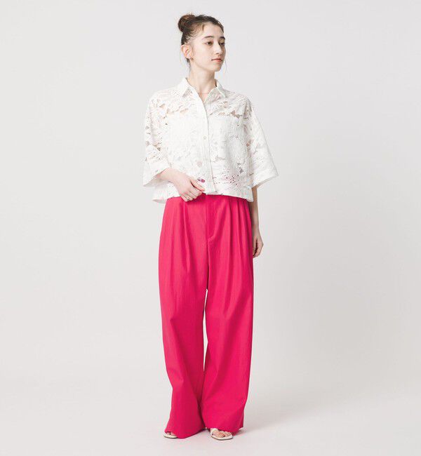 UNITED ARROWS「ツイル ダブルタック イージーパンツ」|チノ|