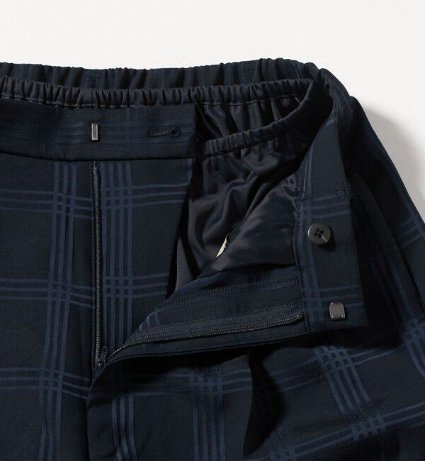UNITED ARROWS「チェック 2タック ワイドパンツ ‐ウォッシャブル‐」|スラックス|