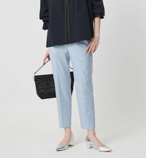 UNITED ARROWS「シャイニー スリム パンツ ‐ストレッチ ウォッシャブル‐」|スラックス|LT.BLUE