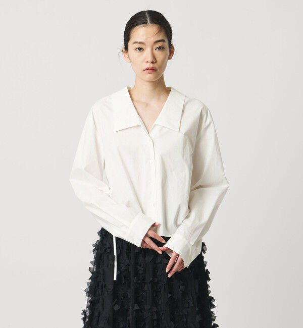 AEWEN MATOPH「＜AEWEN MATOPH＞サイドコードブラウス ‐ ウォッシャブル ‐」|シャツ・ブラウス|WHITE