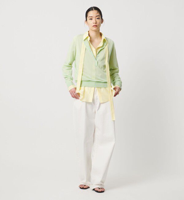 AEWEN MATOPH「＜AEWEN MATOPH＞シアーヘンリーネックニット ‐ ウォッシャブル ‐」|ニット・セーター|