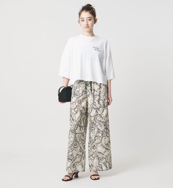 UNITED ARROWS「＜SACRA＞ペイズリー イージーパンツ」|チノ|