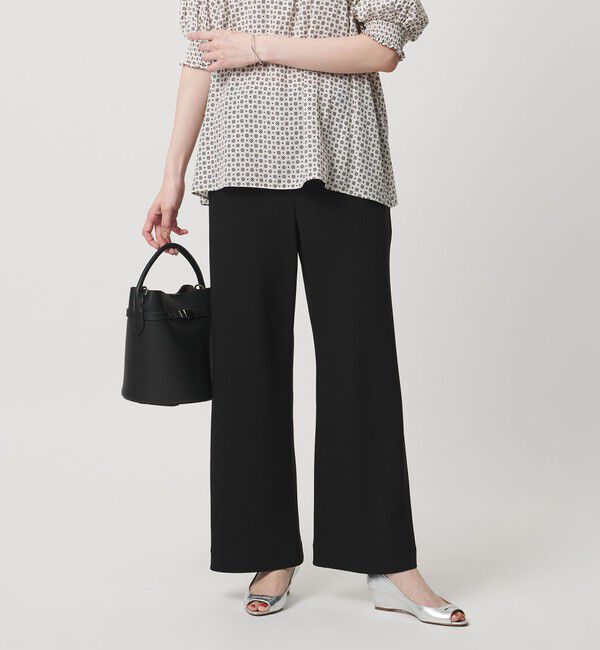 UNITED ARROWS「Drapy バイアス イージー パンツ ‐ウォッシャブル‐」|スラックス|