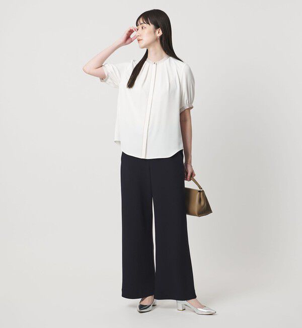 UNITED ARROWS「Drapy バイアス イージー パンツ ‐ウォッシャブル‐」|スラックス|