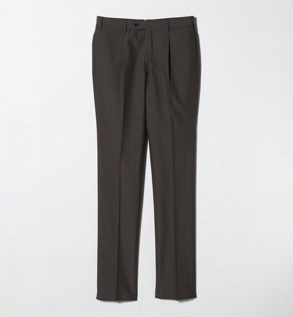 UNITED ARROWS「ポプリン 1プリーツ スラックス R-MODEL」|スラックス|