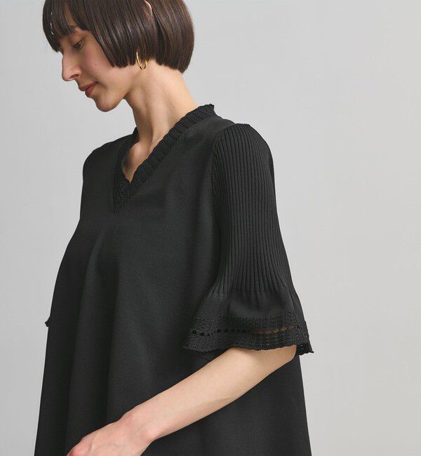 UNITED ARROWS「Vネック ニットチュニック 」|ニット・セーター|