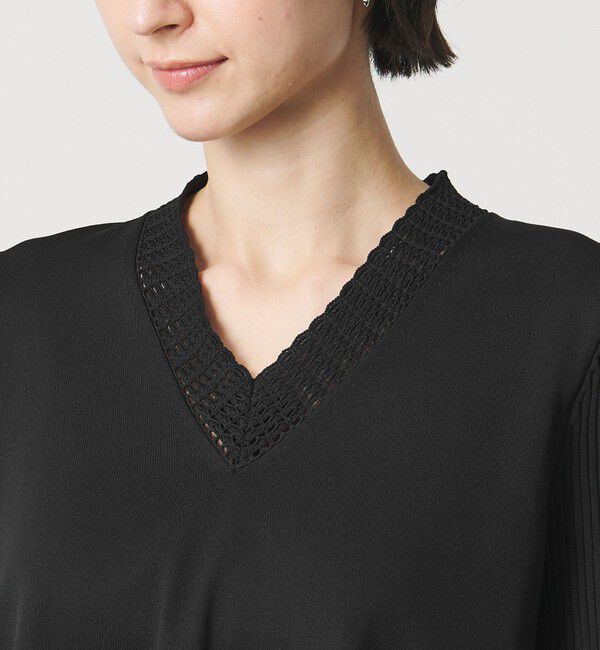 UNITED ARROWS「Vネック ニットチュニック 」|ニット・セーター|