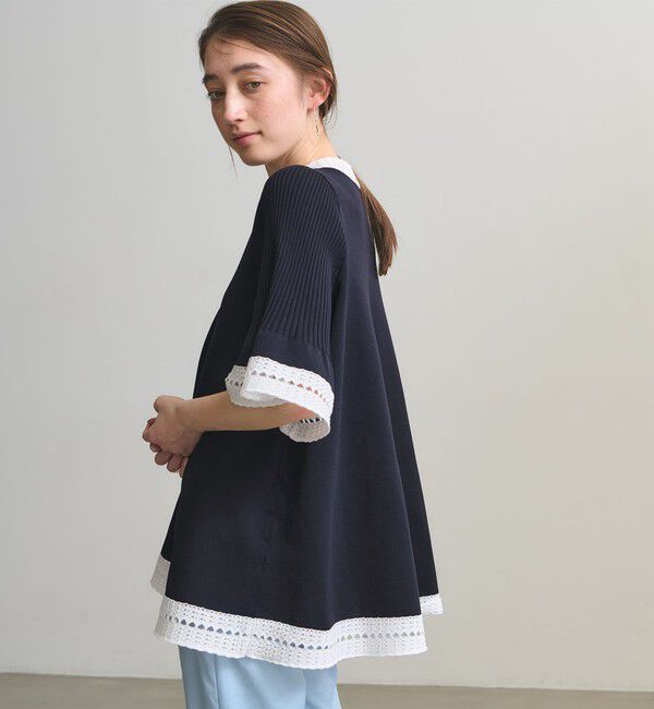 UNITED ARROWS「Vネック ニットチュニック 」|ニット・セーター|