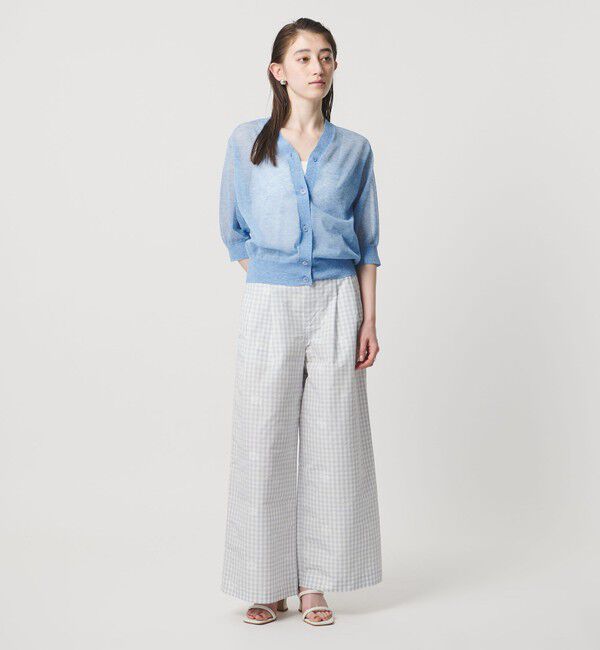 UNITED ARROWS「シアー Vネック カーディガン ‐ウォッシャブル‐」|カーディガン|