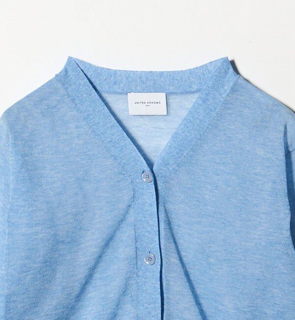 UNITED ARROWS「シアー Vネック カーディガン ‐ウォッシャブル‐」|カーディガン|