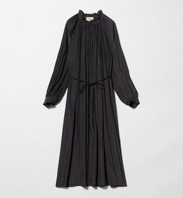 UNITED ARROWS「ボリューム ギャザー ワンピース」|ワンピース|DK.GRAY