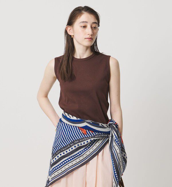 UNITED ARROWS「コットン フライス ノースリーブトップス」|Tシャツ・カットソー|