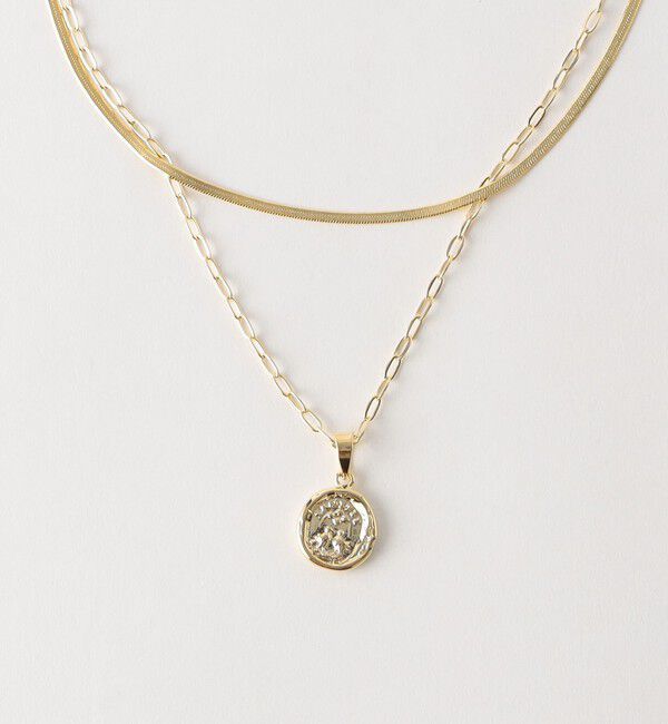 UNITED ARROWS green label relaxing「スネークチェーン＆コイン 3WAY ネックレス」|ネックレス|